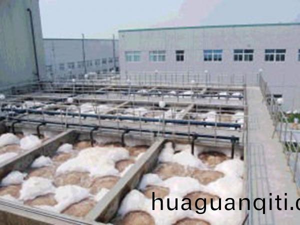 汚(wu)水處理曝氣池現(xian)場